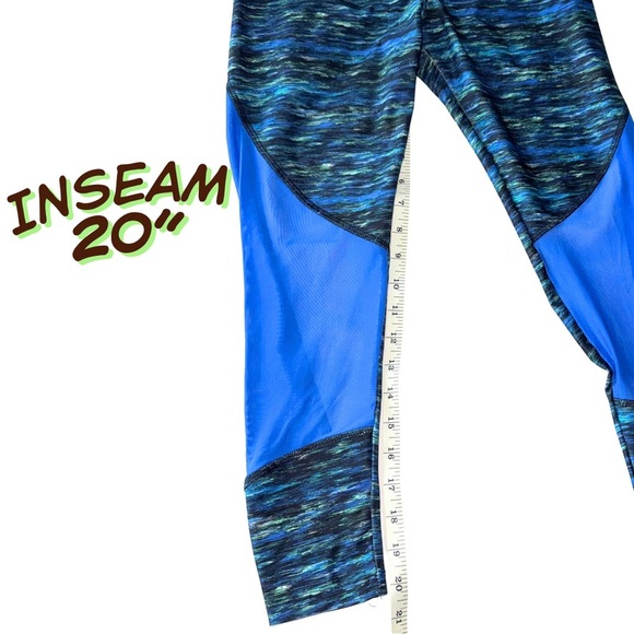 Balance Collection Blue Patterned Leggings - Picture 5 of 5